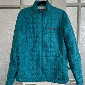 Patagonia Women's Teal Blue Nano Puff Quilted Jacket